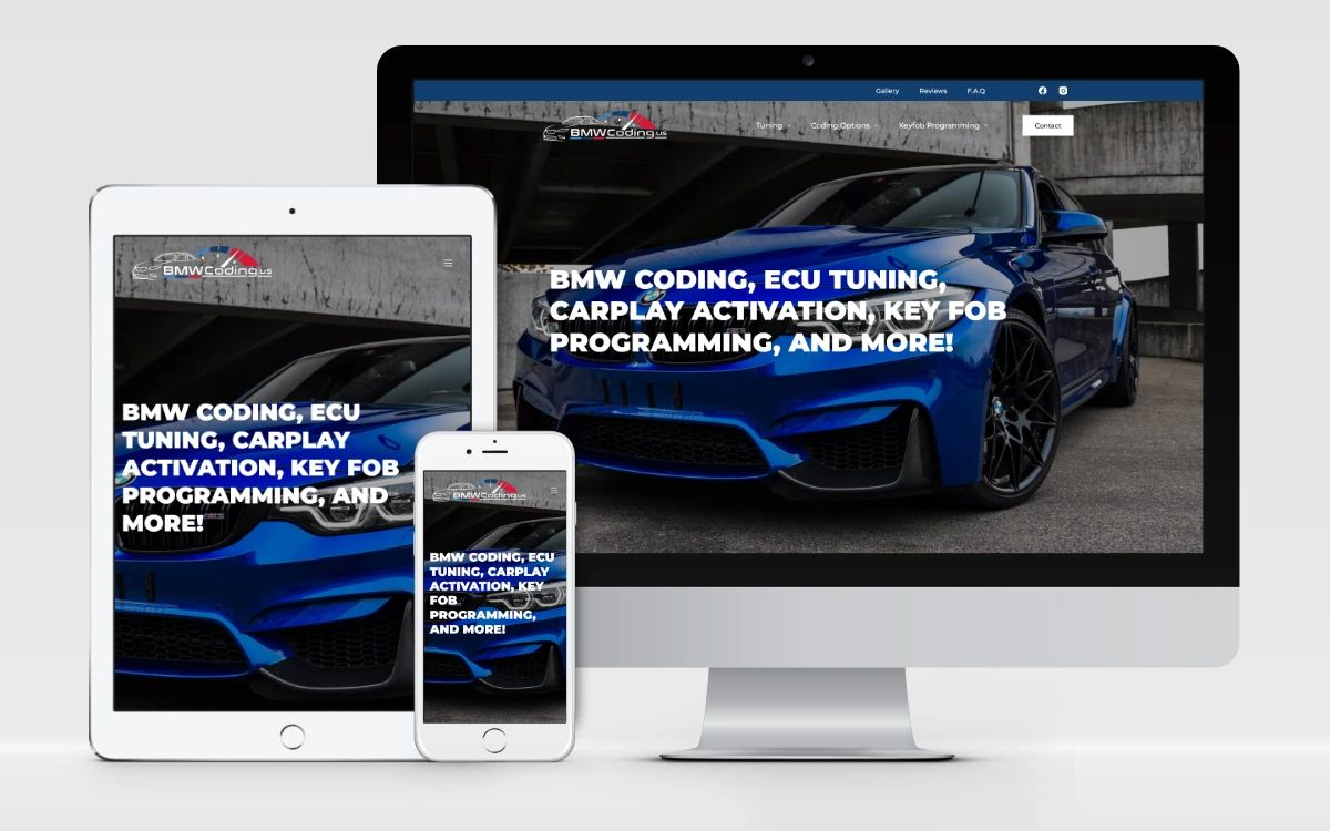 responsywny projekt strony internetowej https://bmwcoding.us
