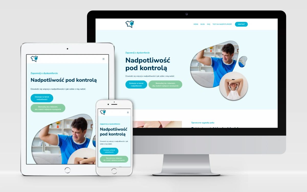 responsywny projekt strony internetowej https://wylecznadpotliwosc.com